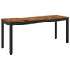vidaXL Tuinbank 108,5 x 35 x 45 cm Massief Acaciahout Naturel en Zwart