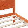 vidaXL Bedframe met hoofdeinde Wasbruin 120 x 200 cm Bewerkt hout