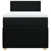 vidaXL Boxspring met matras stof zwart 90x190 cm