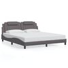 vidaXL Bedframe "Viana" zonder matras kunstleer grijs 180x200 cm