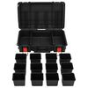 vidaXL Flightcase draagbaar 56,5x34x16 cm PP zwart