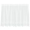 vidaXL Kantgordijn Wit 80 x 200 cm Polyester