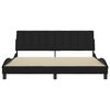 vidaXL Bedframe zonder matras "Hanko" stof zwart 180x200 cm