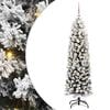 vidaXL Kunstkerstboom Groen 150 cm PVC en Staal en Kunststof