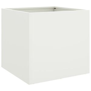 vidaXL Plantenbak 42x40x39 cm staal wit