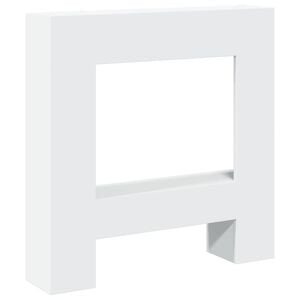 vidaXL Haardombouw 81x18x82 cm bewerkt hout wit