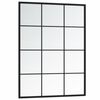 vidaXL Wandspiegel 80x60 cm metaal zwart