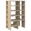 vidaXL Schoenenkast met plank 2 pcs Sonoma Eiken Bewerkt hout