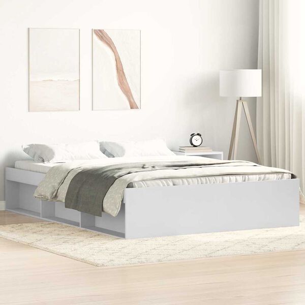 vidaXL Bedframe wit 120x200 cm