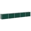 vidaXL Verhoogde plantenbak Groen 400 x 40 x 55 cm Verzinkt staal