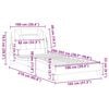 vidaXL Bedframe "Viana" zonder matras kunstleer wit 100x203 cm