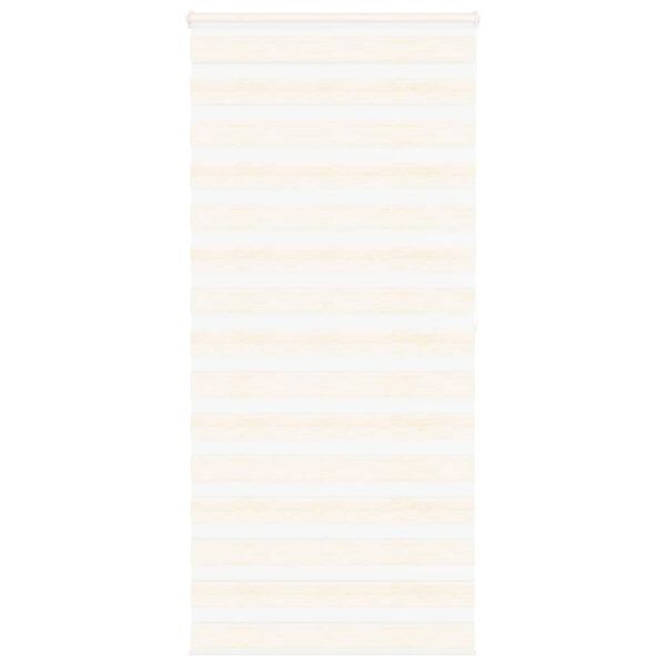 vidaXL Zebra rolgordijn 115x200 cm stofbreedte 110,9 cm marmerbeige