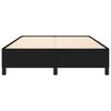 vidaXL Bedframe zonder matras stof zwart 140x200 cm