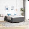 vidaXL Platform bedframe Lichtgrijs 140 x 190 cm Katoen Stof