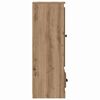 vidaXL Hoge kast met lade 3 pcs Artisan Eiken Bewerkt hout