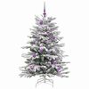 vidaXL Kunstmatige Inklapbare Kerstboom Wit 150 cm PE en PVC