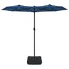 vidaXL Parasol dubbel dak 316x145 cm azuurblauw