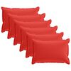 vidaXL Kussensloop 6 st HOUTEN Rood 40 x 60 cm Polyester