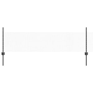 vidaXL zeshoekig gaasgek met palen 50 x 0,5 m PVC-Coated Staal Grijs