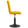 vidaXL Eetkamerstoelen draaibaar 2 st fluweel mosterdgeel