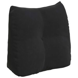 vidaXL Rugkussen Zwart 45 x 24 x 50 cm Fluweel