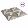 vidaXL Wandpanelen 24 pcs Origami Beton 50 x 50 cm XPS Schuim