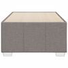 vidaXL Bedframe zonder matras 90x200 cm stof taupe