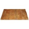 vidaXL Tafelblad met natuurlijke rand 110x80x2,5 cm massief mangohout