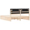 vidaXL Bedframe met Gevoerd Hoofdgedeelte Zwart 180 x 200 cm