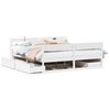 vidaXL Bedframe zonder matras massief grenenhout wit 180x200 cm