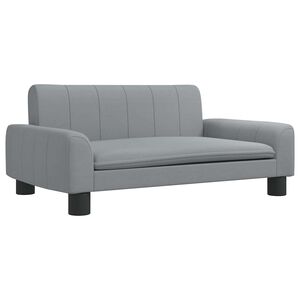 vidaXL Hondenmand 70x45x30 cm stof lichtgrijs