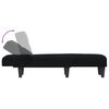 vidaXL Chaise longue stof zwart