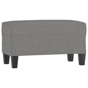 vidaXL Bankje 70x35x41 cm stof donkergrijs