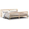 vidaXL Bedframe met hoofdbord massief grenenhout 200x200 cm