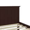 vidaXL Bedframe massief grenenhout donkerbruin 160x200 cm