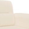 vidaXL 3-delige Loungeset met kussens microvezelstof beige