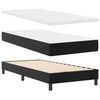 vidaXL Boxspringbed met matras Zwart 90 x 200 cm Kunstleer