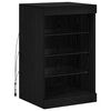 vidaXL LED Sideboard Zwart Eiken 41 x 37 x 67 cm Bewerkt hout
