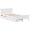 vidaXL Bedframe zonder matras massief grenenhout wit 90x200 cm