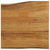 vidaXL Tafelblad met natuurlijke rand 60x60x3,8 cm massief mangohout