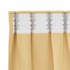 vidaXL Zwart-out Gordijnen met Ringen 2 pcs Beige 140 x 140 cm
