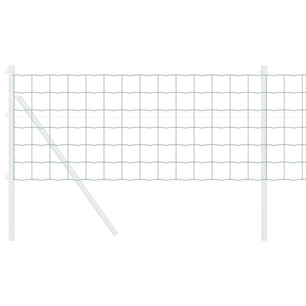 vidaXL Euro Hek Groen 0,4 x 50 m PVC-gecoat ijzer