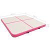 vidaXL Gymnastiekmat met pomp opblaasbaar 200x200x10 cm PVC roze