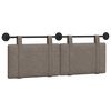 vidaXL Hangend hoofdbord Grijs Antiek PU