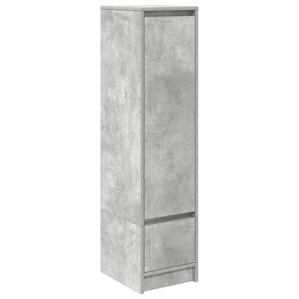 vidaXL Highboard 29,5x34x119,5 cm spaanplaat betongrijs