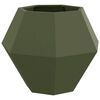 vidaXL Plantenbak Olijf Groen 75 x 75 x 60 cm Staal