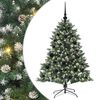 vidaXL Kunstkerstboom met 150 LED Groen 120 cm PVC en Plastic en Staal