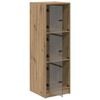 vidaXL Highboard Artisan Eiken 35 x 37 x 109 cm Bewerkt hout