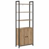 vidaXL Boekenkast Artisan Eiken 60 x 24 x 161 cm Bewerkt hout