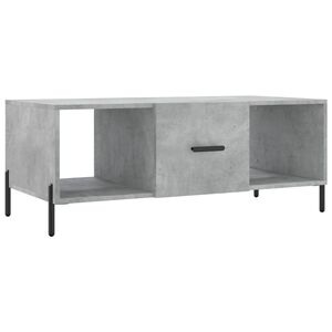 vidaXL Salontafel 102x50x40 cm bewerkt hout betongrijs
